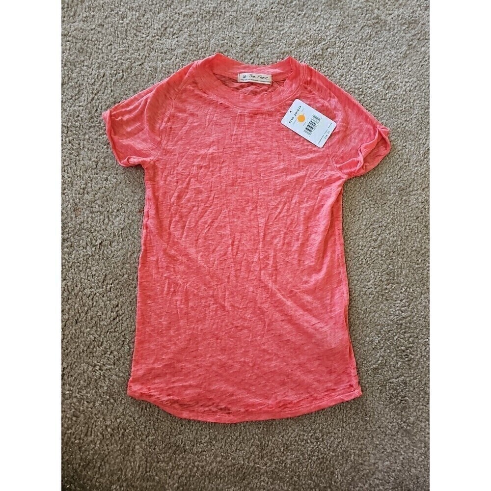 Free People We The Free Night Sky Tee Size XS Red